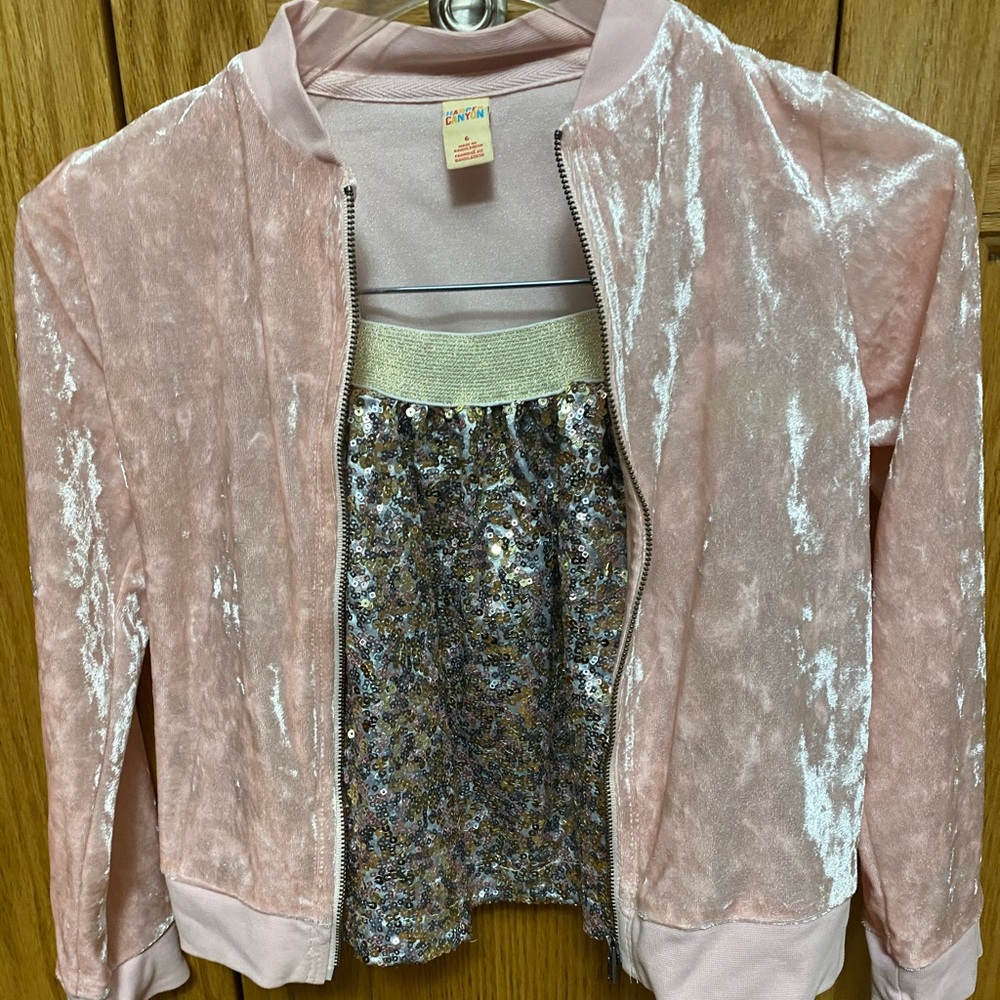 Skirt and jacket outfit